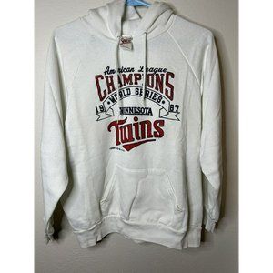 Minnesota Twins 1987 AL Champions Hooded Sweatshirt XLarge World Series Vtg MLB